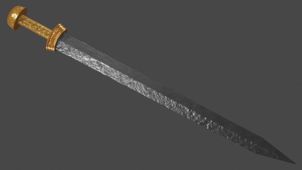 Gladius sword with Langsax handle