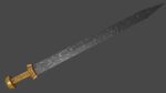 Gladius sword with Langsax handle