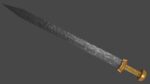 Gladius sword with Langsax handle
