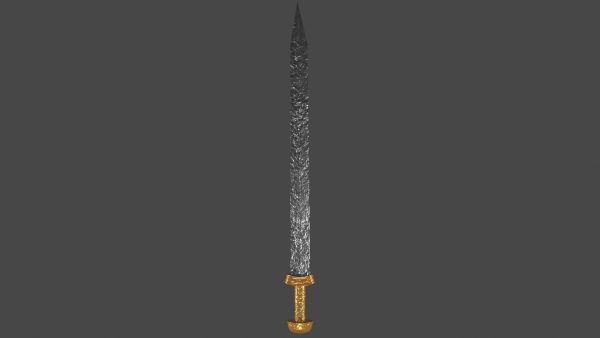 Gladius sword with Langsax handle