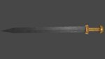 Gladius sword with Langsax handle