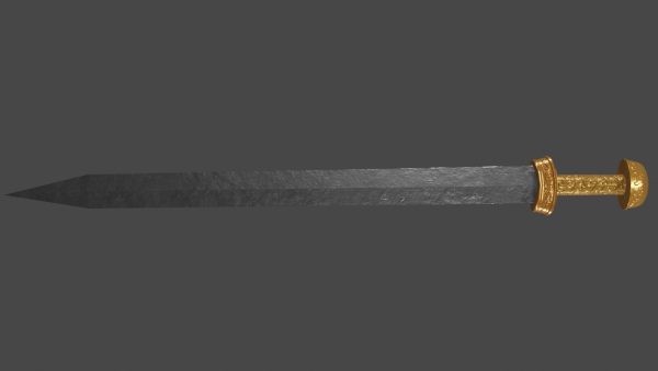 Gladius sword with Langsax handle