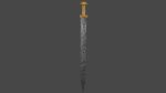 Gladius sword with Langsax handle