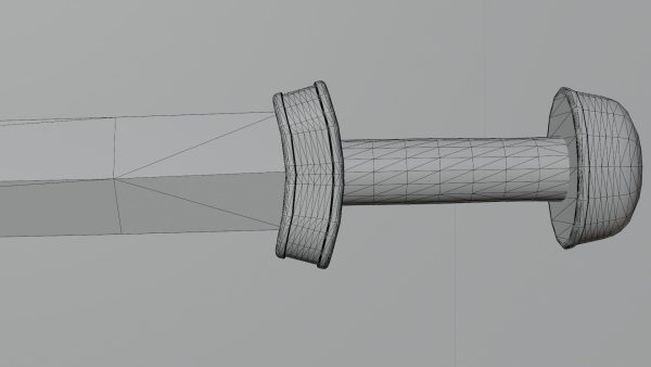 Gladius sword with Langsax handle