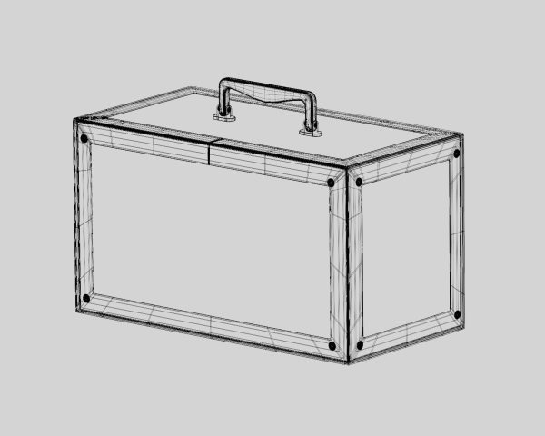 Glass box High quality 3d model