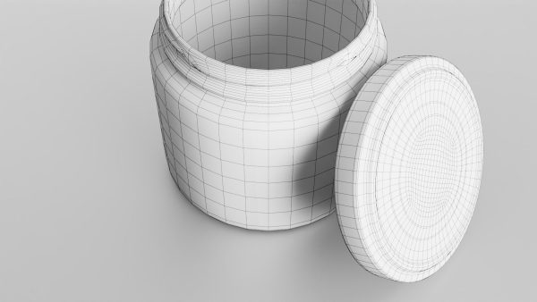 Glass jar small