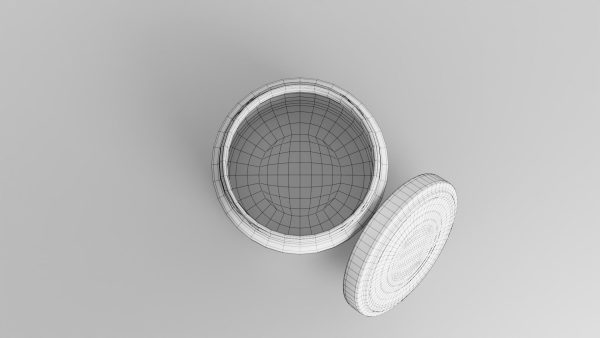 Glass jar small