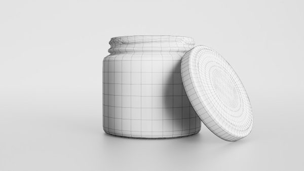 Glass jar small
