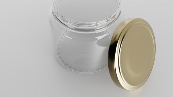 Glass jar small