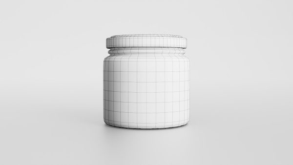 Glass jar small