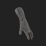 Gloves Scifi military combat soldier armor