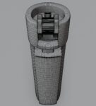 Gold clipper 3D model
