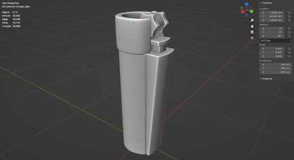 Gold clipper 3D model
