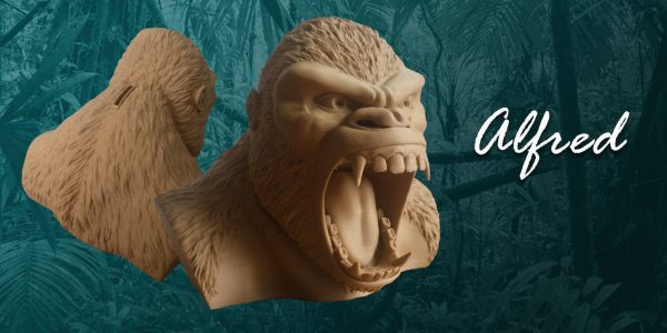 Gorilla piggy bank
