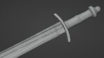 Grossmesser sword with Caroling handle
