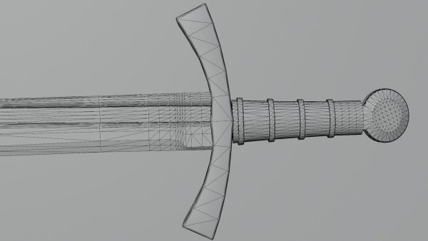 Grossmesser sword with Falchion handle