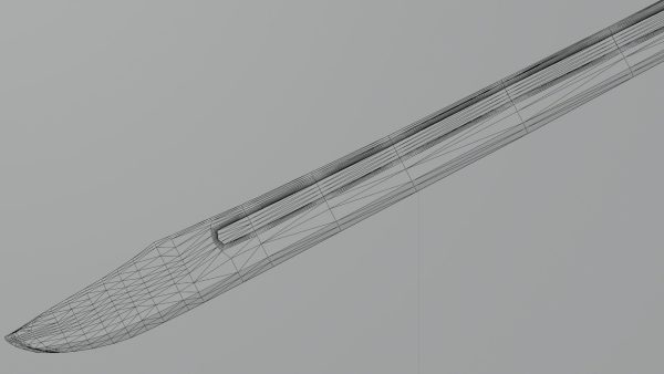 Grossmesser sword with Falchion handle