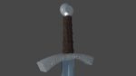 Grossmesser sword with Falchion handle