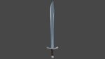 Grossmesser sword with Falchion handle