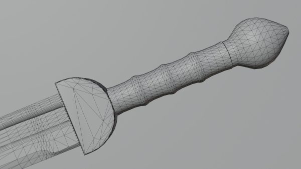 Grossmesser sword with Gladius handle
