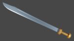 Grossmesser sword with Langsax handle