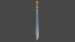 Grossmesser sword with Langsax handle