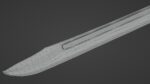 Grossmesser sword with Langsax handle