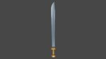 Grossmesser sword with Langsax handle