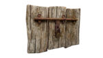 Grungy door latch