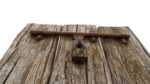 Grungy door latch