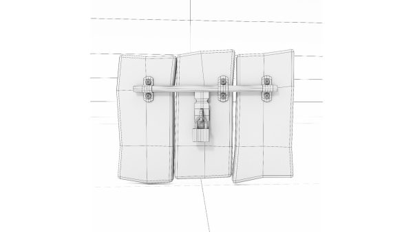 Grungy door latch