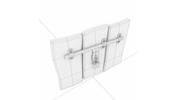 Grungy door latch