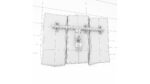 Grungy door latch