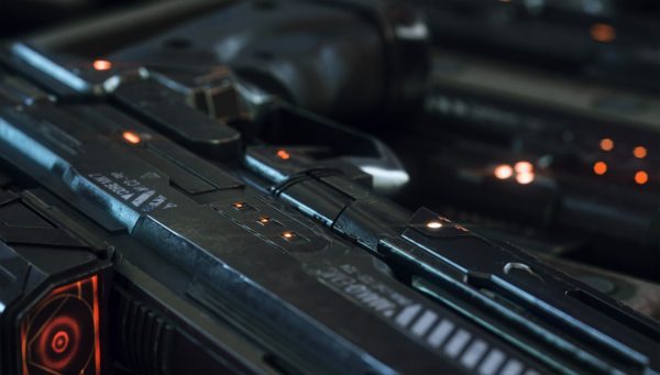 Gun and Boxes SciFi - PBR 3D Asset Kit