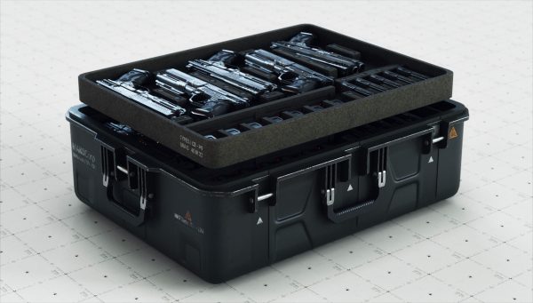 Gun and Boxes SciFi - PBR 3D Asset Kit