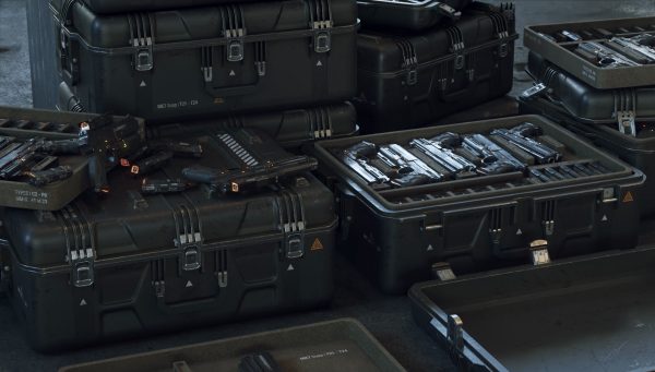 Gun and Boxes SciFi - PBR 3D Asset Kit