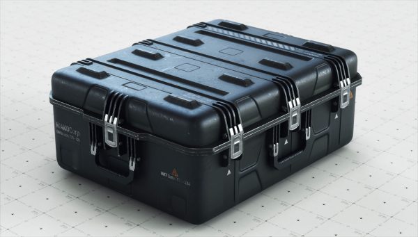 Gun and Boxes SciFi - PBR 3D Asset Kit