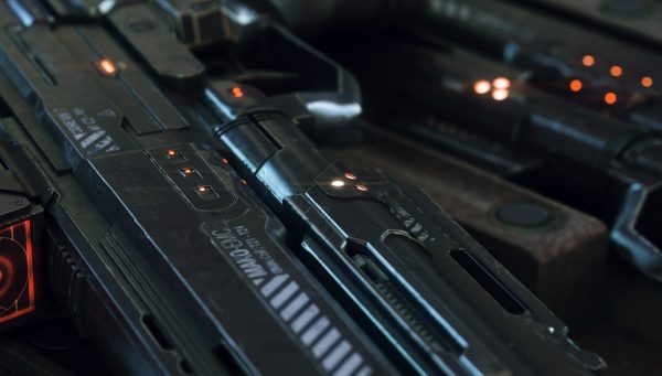 Gun and Boxes SciFi - PBR 3D Asset Kit