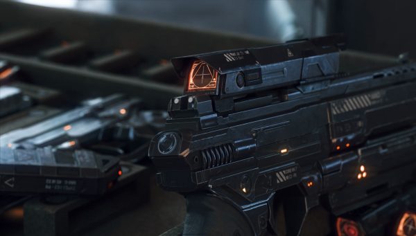 Gun and Boxes SciFi - PBR 3D Asset Kit