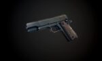 Gun Pistol with Alpha Map Seamless PBR Texture