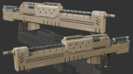 Gun Rifle Sci Fi ready for Games