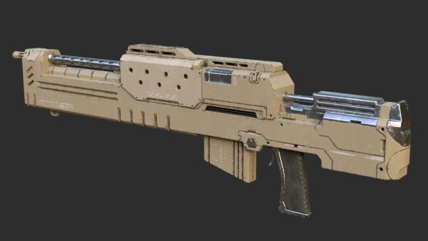 Gun Rifle Sci Fi ready for Games