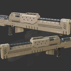 Gun Rifle Sci Fi ready for Games