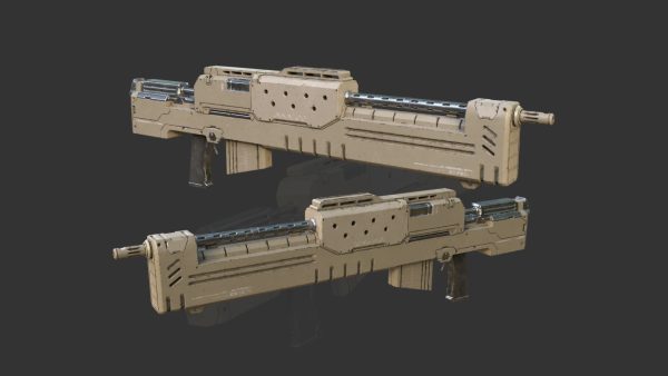 Gun Rifle Sci Fi ready for Games