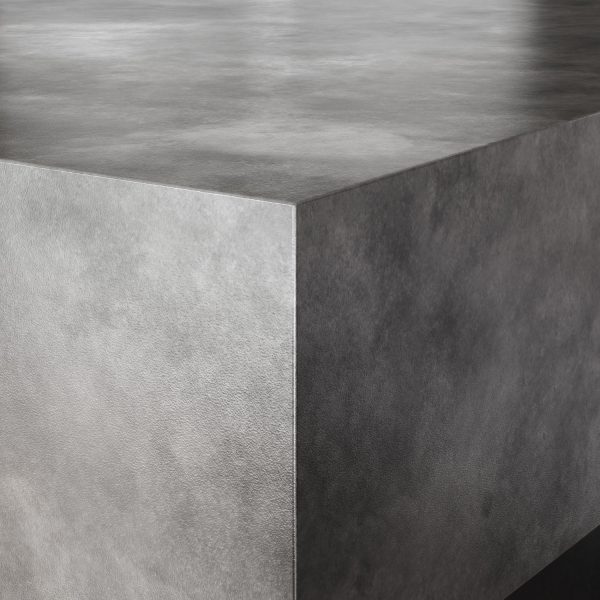Gunmetal Steel Rectangle Coffee Table
