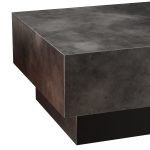 Gunmetal Steel Rectangle Coffee Table