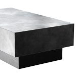 Gunmetal Steel Rectangle Coffee Table