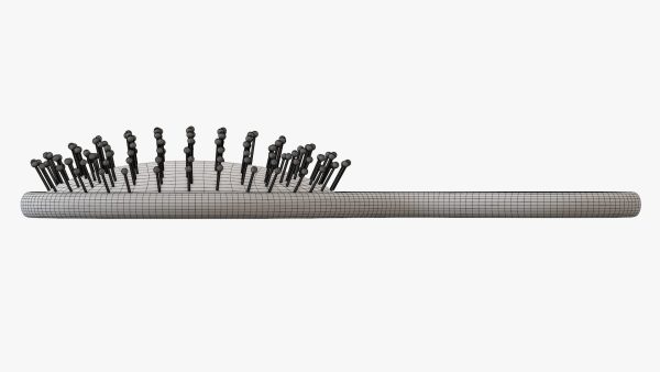 Hair brush paddle
