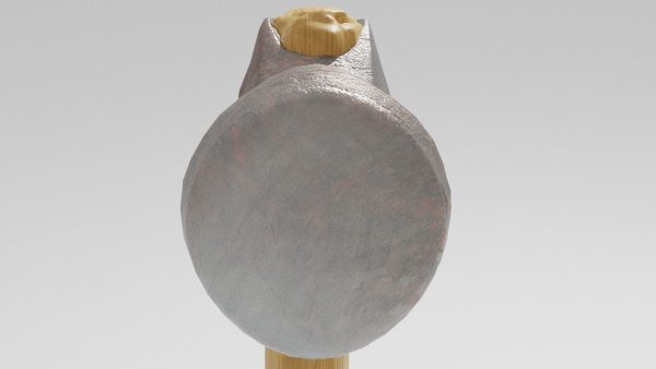 Hammer with wooden handle