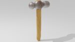 Hammer with wooden handle